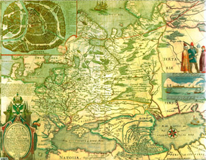 Герритс Гессель Карта России 1613 г. Амстердам, 1614 г.